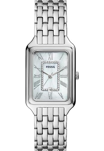 Fossil Damenuhr Raquel quarz/ 3 Zeiger datum Uhrwerk 26mm Gehäusegröße mit einem Edelstahlarmband ES5306, Silber Fossil Damenuhr Raquel quarz/ 3 Zeiger datum Uhrwerk 26mm Gehäusegröße mit einem Edelstahlarmband ES5306, Silber von FOSSIL
