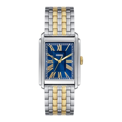 Fossil Carraway Uhr für Herren, Quarz-Dreizeigerwerk mit Leder- oder Edelstahlarmband von FOSSIL