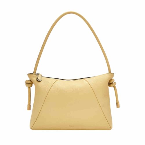 Fossil Willa Leder oder Nylon Handtasche für Damen, Hellgelb von FOSSIL