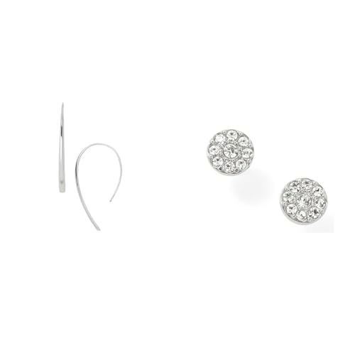 Fossil Women's Silver-Tone Stainless Steel Earrings, Set von Fossil