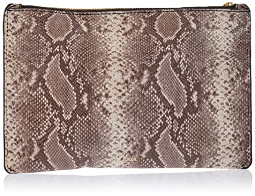 Fossil Geldbörse für Damen – Pouch geprägt bedruckt Leder, SLG1583874 – 27,9 cm L x 0,6 cm B x 18,4 cm H von FOSSIL