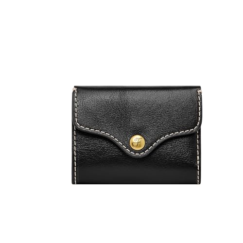 Fossil Brieftasche für Frauen Heritage, Leder Kartenetui schwarz L 9,8 cm, B 1,3 cm, H 7 cm SL8230001 von Fossil