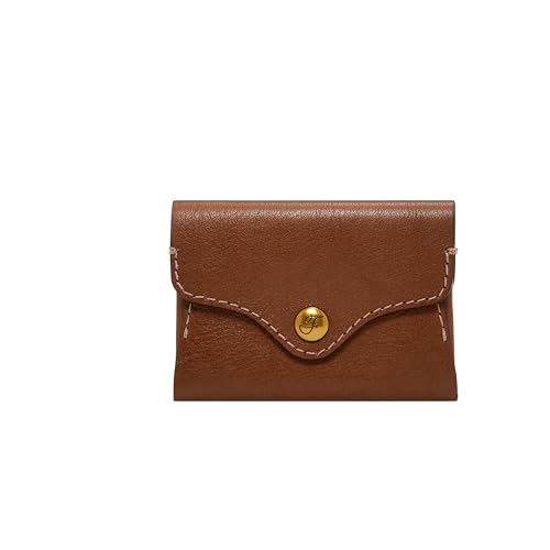 Fossil Portemonnaie für Damen Heritage, Leder Kartenetui braun L 9,8 cm, B 1,3 cm, H 7 cm SL8230200 von Fossil