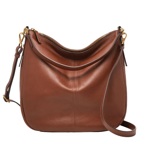 Fossil Tasche für Frauen Jolie, Eco Leder/Polyurethan Trim Hobo braun 30,48 cm L x 12,7 cm B x 33,02 cm H ZB1434200 von Fossil