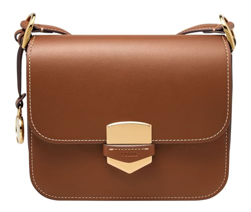 Fossil Damentasche Lennox, glattes Rindsleder Flap Crossbody, braun, L: 20,3 cm, B: 5,7 cm, H: 17,1 cm, ZB1924200 Fossil Damentasche Lennox, glattes Rindsleder Flap Crossbody, braun, L: 20,3 cm, B: 5,7 cm, H: 17,1 cm, ZB1924200 von Fossil