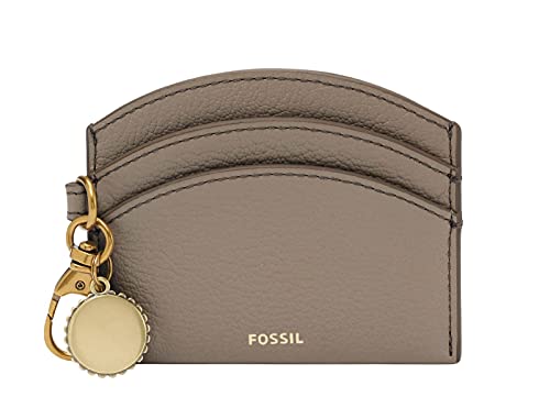 Fossil Geldbörse für Frauen Polly, Eco Leder/Polyurethan Trim Kartenetui grau 10,5 cm L x 0,5 cm B x 8,5 cm H SL6455788 von Fossil