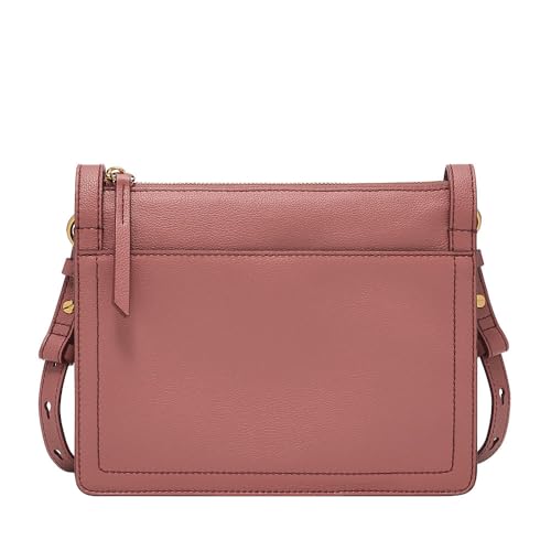 Fossil Damentasche Taryn, rosa Leder Crossbody Tasche, L: 24,1 cm, B: 5,7 cm, H: 18,4 cm, ZB1894665 von Fossil