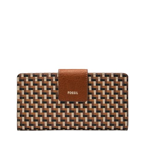 Fossil Zip Around Clutch für Damen Logan beschichtet Textil Polyurethan, SL10058249 von Fossil