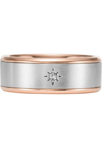 FOSSIL Ring Für Männer, Breite: 8.6mm 2-Ton Edelstahlring, JF04396998 von FOSSIL