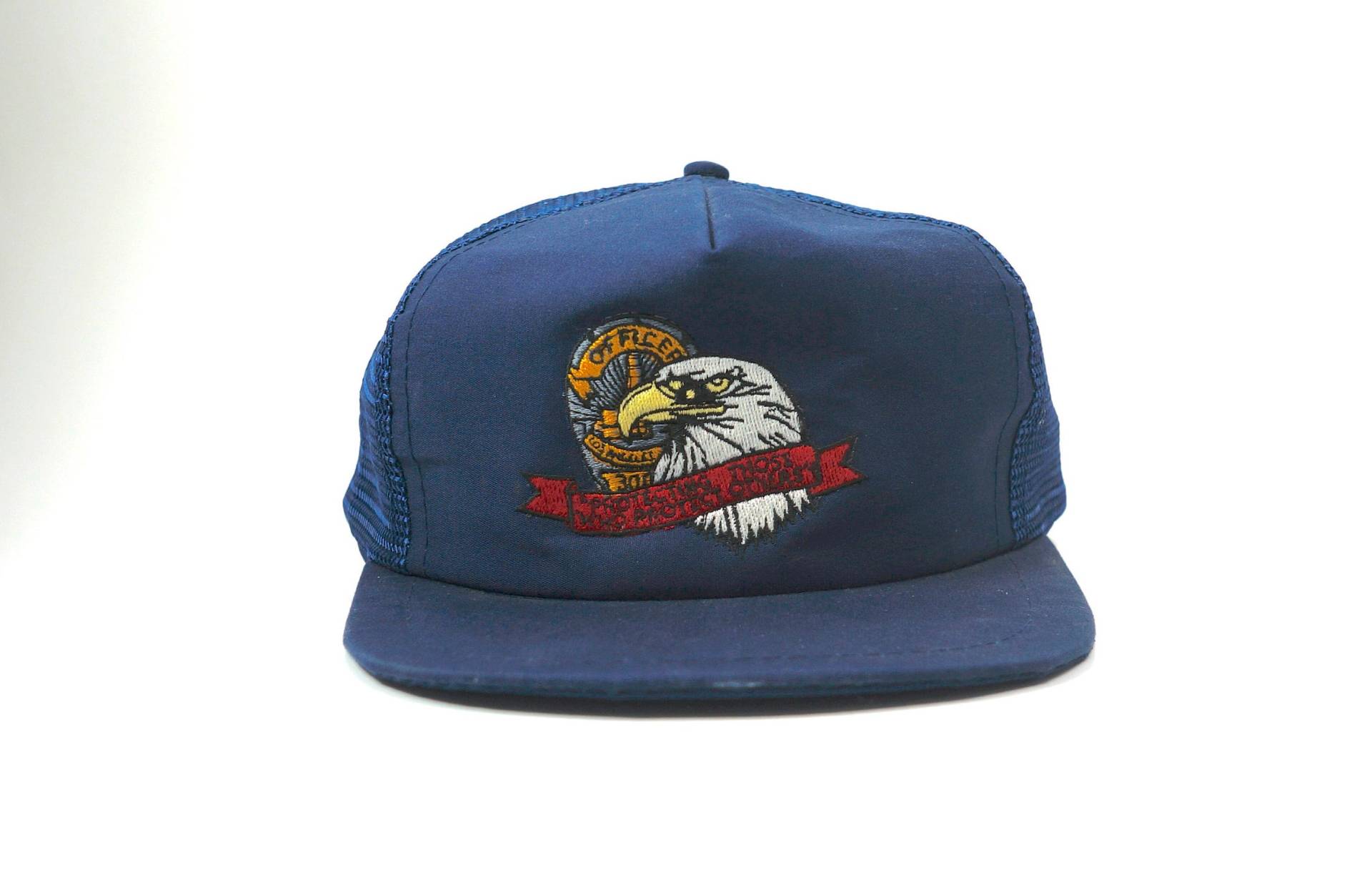 Jahrgang Offizier Los Angeles Trucker Mütze || Weißkopfseeadler Meshback Baseball Cap Bestickt Einstellbare Snapback Jahrgang Offizier Los Angeles Trucker Mütze || Weißkopfseeadler Meshback Baseball Cap Bestickt Einstellbare Snapback von FossilRecordCo