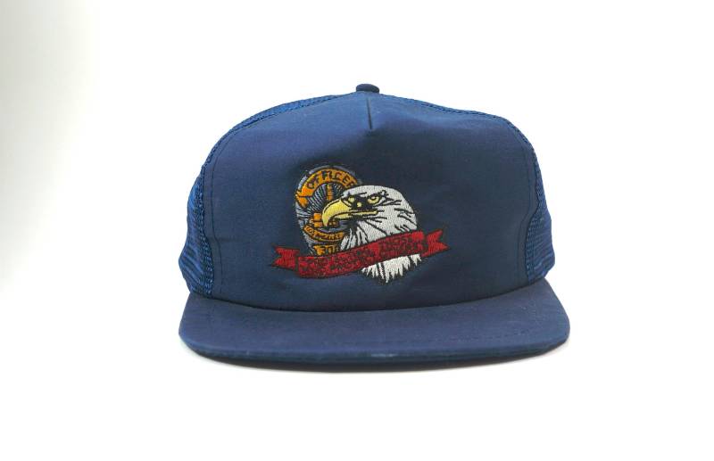 Jahrgang Offizier Los Angeles Trucker Mütze || Weißkopfseeadler Meshback Baseball Cap Bestickt Einstellbare Snapback Jahrgang Offizier Los Angeles Trucker Mütze || Weißkopfseeadler Meshback Baseball Cap Bestickt Einstellbare Snapback von FossilRecordCo