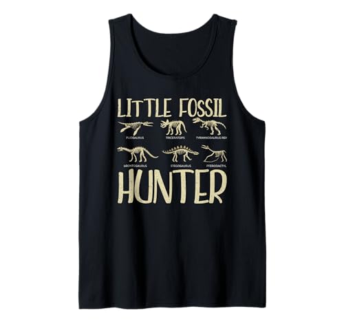 Little Fossil Hunter Kids Children Funny Fossil Hunting Tank Top von Fossilienjagd Ausrüstung Paläontologe Sammeln