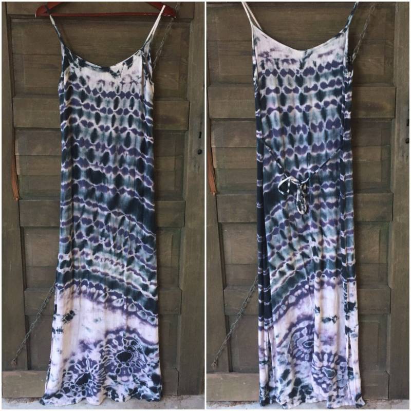 Vintage 90Er Jahre Tie Dye Rayon Tank Maxi Kleid Von Ma - Ig Größe Tall Medium Vintage 90Er Jahre Tie Dye Rayon Tank Maxi Kleid Von Ma - Ig Größe Tall Medium von FossilizedFeather