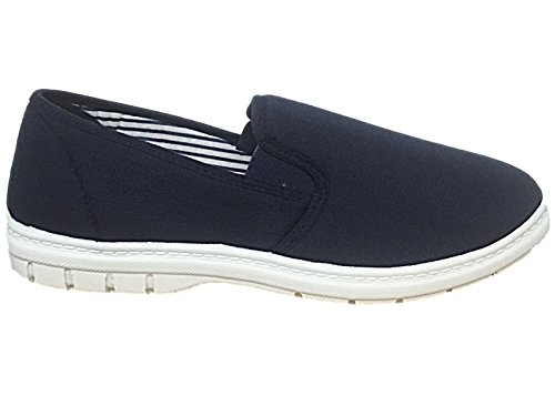Herren-Schuh „Tree Brett“, Baumwoll-Slipper, breitere Passform, Größe: 39,5 - 47, Blau - navy - Größe: 42 Herren-Schuh „Tree Brett“, Baumwoll-Slipper, breitere Passform, Größe: 39,5 - 47, Blau - navy - Größe: 42 von Foster Footwear