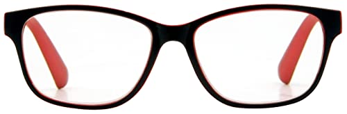 Foster Grant Damen Loire +2.00 Lesebrille, Schwarz mit Metallic-Rot, Magnification von Foster Grant