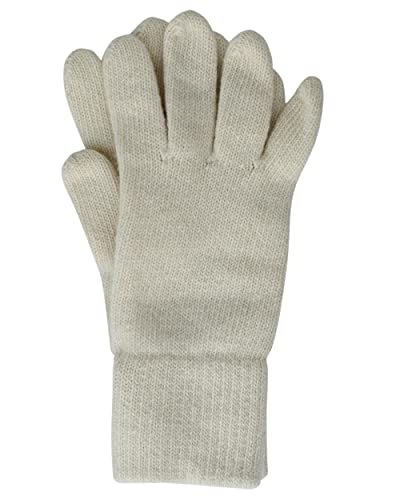 FosterNatur , Merino Damen Wollhandschuhe/Fingerhandschuhe, 100% Merino (7, Beige) von FosterNatur