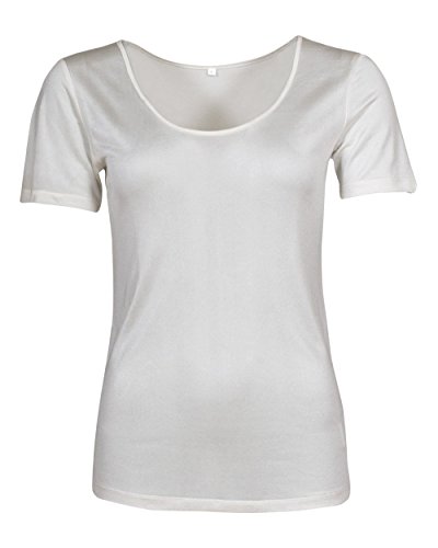 Foster Natur Damen Unterhemd Kurzarm, 100% Seide, 92g/m² (S, Natur) von FosterNatur