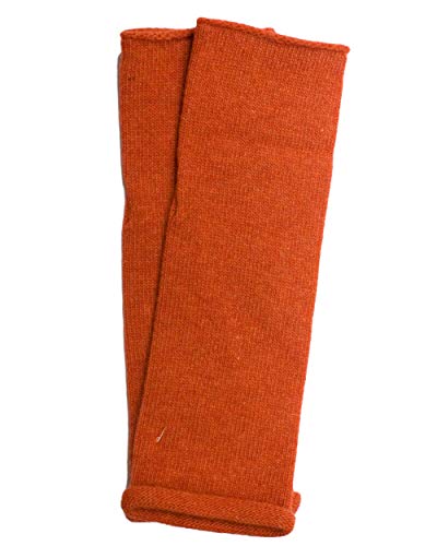 FosterNatur, Arm Stulpen mit Daumenloch, 100% Wolle (Merino) (Orange) von FosterNatur