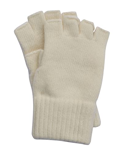 FosterNatur, Damen Fingerlose Wollhandschuhe, 100% Merino (Natur, Gr. 7) von FosterNatur