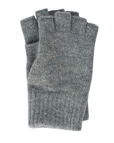 FosterNatur, Damen Fingerlose Wollhandschuhe, 100% Merino (Grau, Gr. 7) von FosterNatur