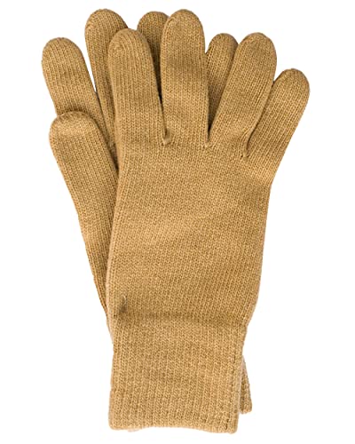 FosterNatur, Herren Handschuhe/Fingerhandschuhe, 100% Wolle extrafine (8, Camel) von FosterNatur