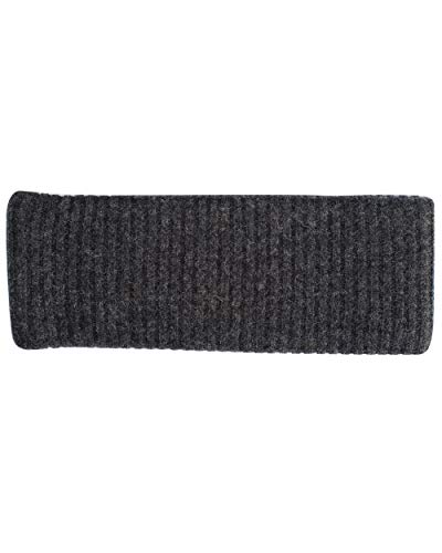 FosterNatur, Merino Stirnband Rippe mit Baumwollfutter, 100% Wolle (Anthrazit) von FosterNatur
