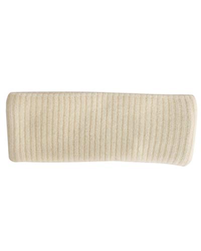 FosterNatur, Merino Stirnband Rippe mit Baumwollfutter, 100% Wolle (Natur) von FosterNatur