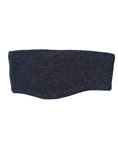 FosterNatur, Merino Stirnband mit Ohr, 100% Wolle (Baumwollfutter) (Anthrazit) von FosterNatur