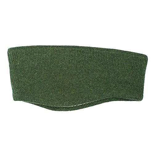 FosterNatur, Merino Stirnband mit Ohr, 100% Wolle (Baumwollfutter) (Grün) von FosterNatur