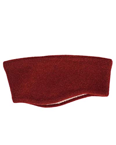 FosterNatur, Merino Stirnband mit Ohr, 100% Wolle (Baumwollfutter) (Russet red) von FosterNatur