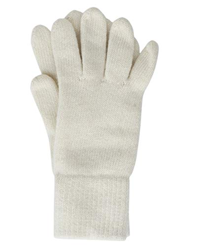 FosterNatur , Merino Damen Handschuhe Fingerhandschuhe Winterhandschuhe, 100% Wolle (Natur, Gr. 6) von FosterNatur