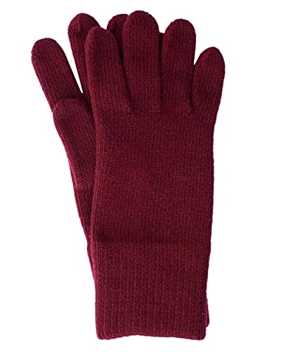 FosterNatur , Merino Damen Wollhandschuhe/Fingerhandschuhe, 100% Merino (6,5, Bordeaux) von FosterNatur