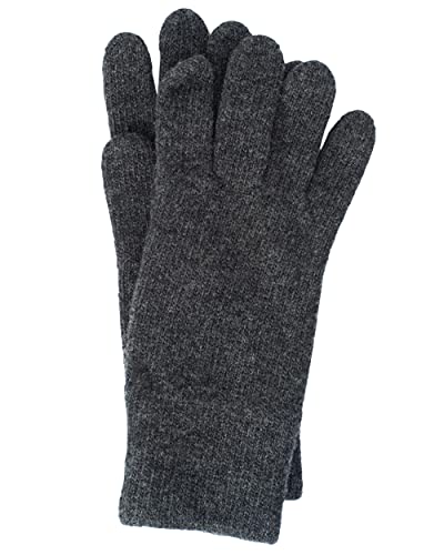 FosterNatur, Damen Wollhandschuhe/Fingerhandschuhe, 100% Wolle extrafine (7, Anthrazit) von FosterNatur