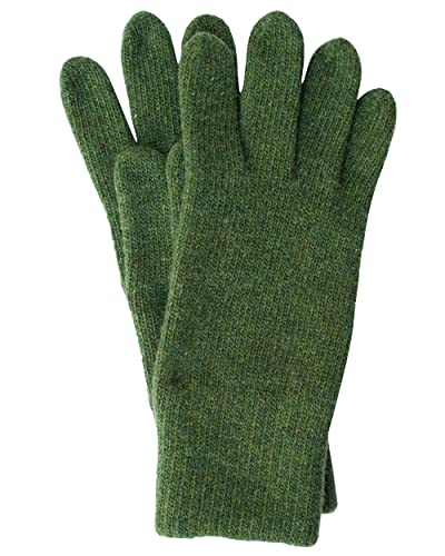 FosterNatur , Merino Damen Wollhandschuhe/Fingerhandschuhe, 100% Merino (7,5, Grün) von FosterNatur