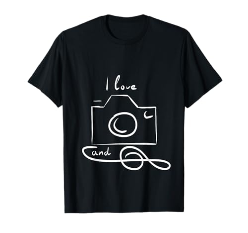 Kamera Notenschlüssel Mann Frau Kinder Fotographie Junge T-Shirt Kamera Notenschlüssel Mann Frau Kinder Fotographie Junge T-Shirt von Foto & Ton