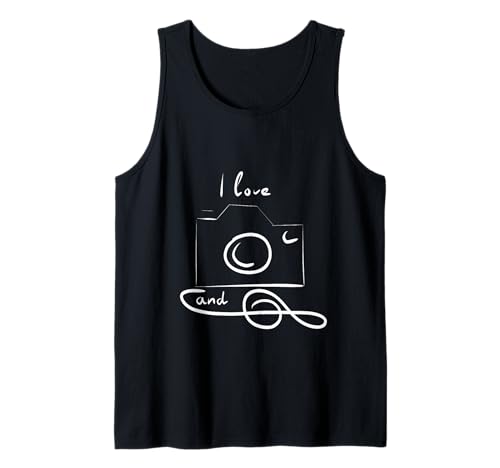 Kamera Notenschlüssel Mann Frau Kinder Fotographie Junge Tank Top von Foto & Ton