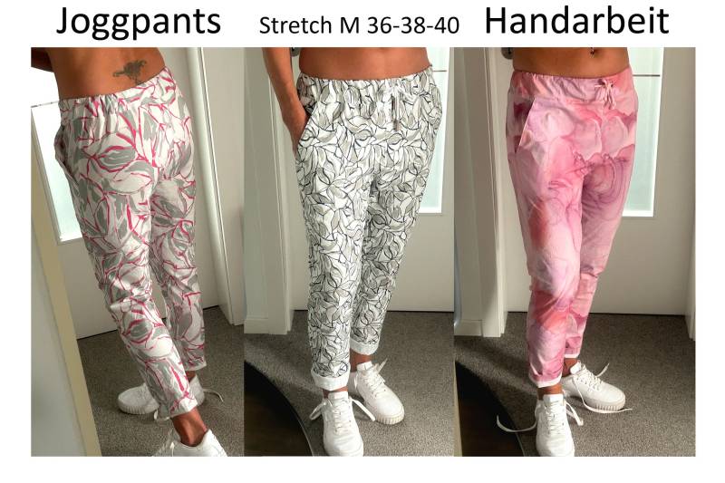 Jogger Pants Rose Rosa One Size Joggpants Jogpants Stretch M 36 38 Pant Viscose Baumwolle Elasthan Boyfriend Jogger Pants Rose Rosa One Size Joggpants Jogpants Stretch M 36 38 Pant Viscose Baumwolle Elasthan Boyfriend von FotoServietten