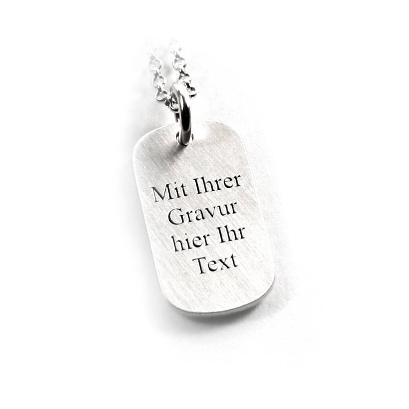 Anhänger Mit Gravur 925 Silber Dogtag Id Marke Kette Erkennungsmarke Sos Notfall Blutgruppe Namenskette Datum Initiale Adresse Neu |Ps174Ke2 von Fotoschmuck24