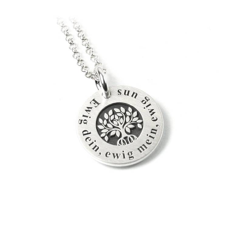 Anhänger Mit Gravur Baum Des Lebens Kette 925 Silber Symbol | Damen Herren Unisex Glaube Religion Form Rund Namenskette Datum Name Ps82Ke2 von Fotoschmuck24