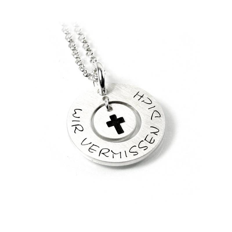 Anhänger Mit Gravur Geburt Schmuck Taufschmuck Gravur Anhänger Silber Halskette 925 Namenskette | Ps94Ke2 von Fotoschmuck24