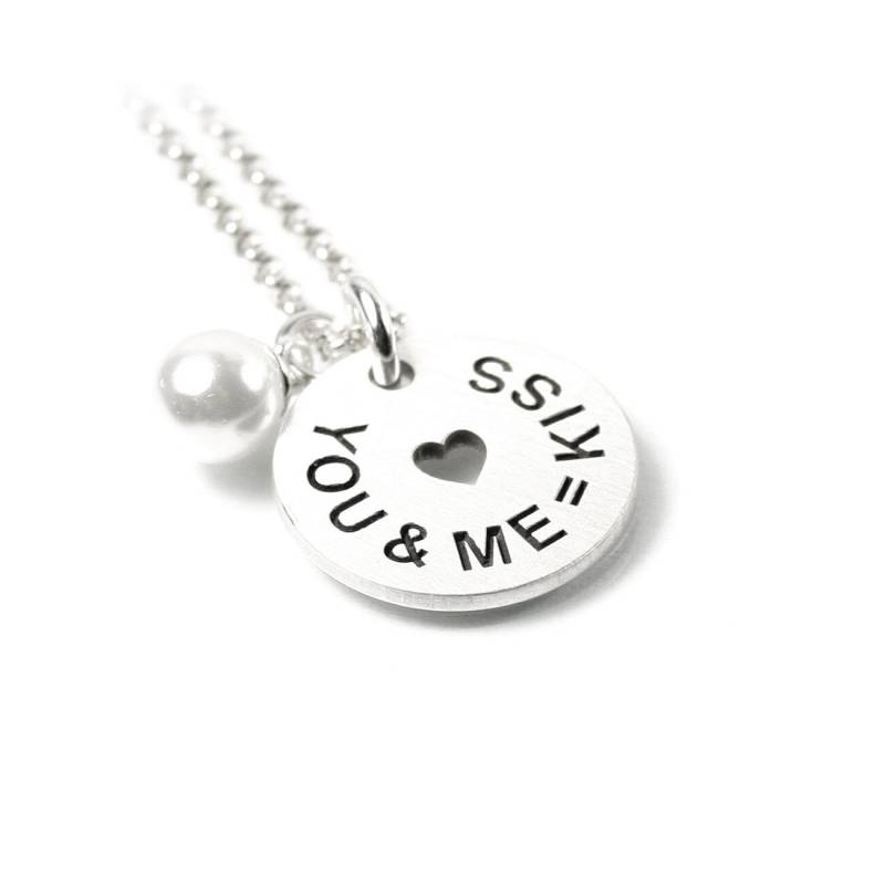 Anhänger Mit Ihrer Gravur + Kette Sterling Silver Pendant Herz Herzchen Hearts Heart Engraving Inscription Date Personalized | Ps84 Ke2 Pz19 von Fotoschmuck24