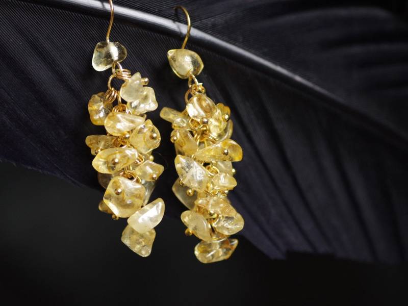 Natürliche Citrin Lange Ohrringe, Ohrring Für Mama, Halbedelsteine, Beige & Gold, Geschenk Sie, Boho Hochzeitsschmuck, Elegante Classik-Look Natürliche Citrin Lange Ohrringe, Ohrring Für Mama, Halbedelsteine, Beige & Gold, Geschenk Sie, Boho Hochzeitsschmuck, Elegante Classik-Look von FottiniyaBeads