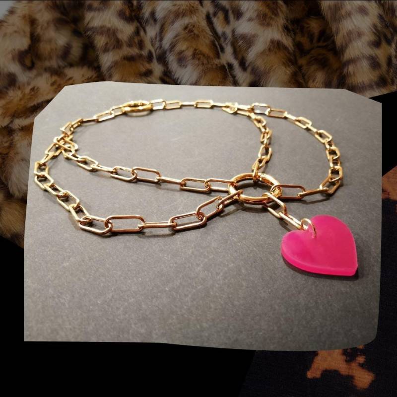 Kette Mit Herz - Verschiedene Farben Und Gravuren von FotzFrech