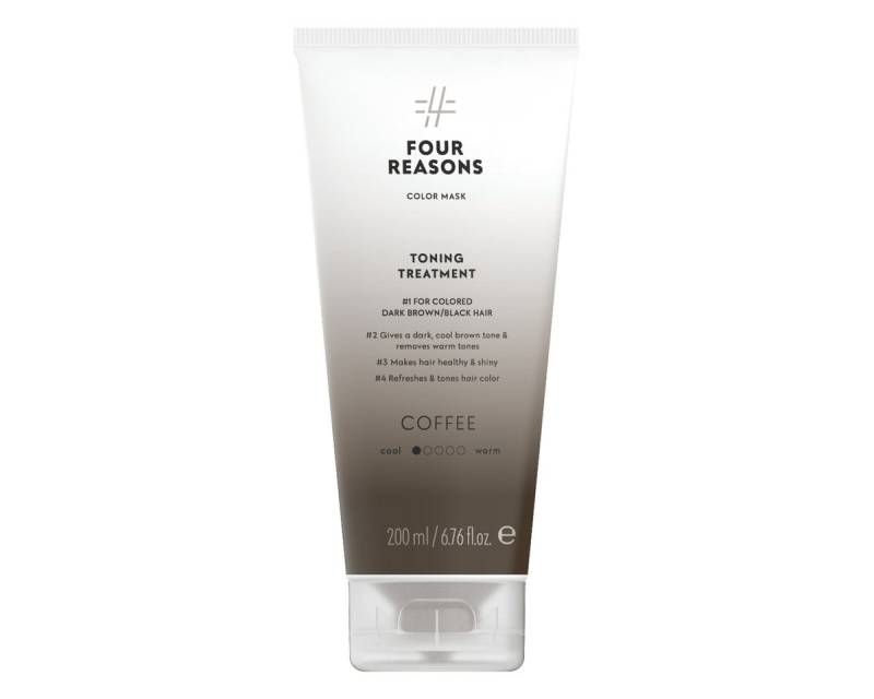 Four Reasons Haarfarbe Four Reasons Color Mask Toning Treatment Coffee 200ml von Four Reasons