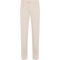 Four.ten Cordhose mit Bundfalten und zusätzlicher Münztasche am hinteren Bund in 56 von Four.ten