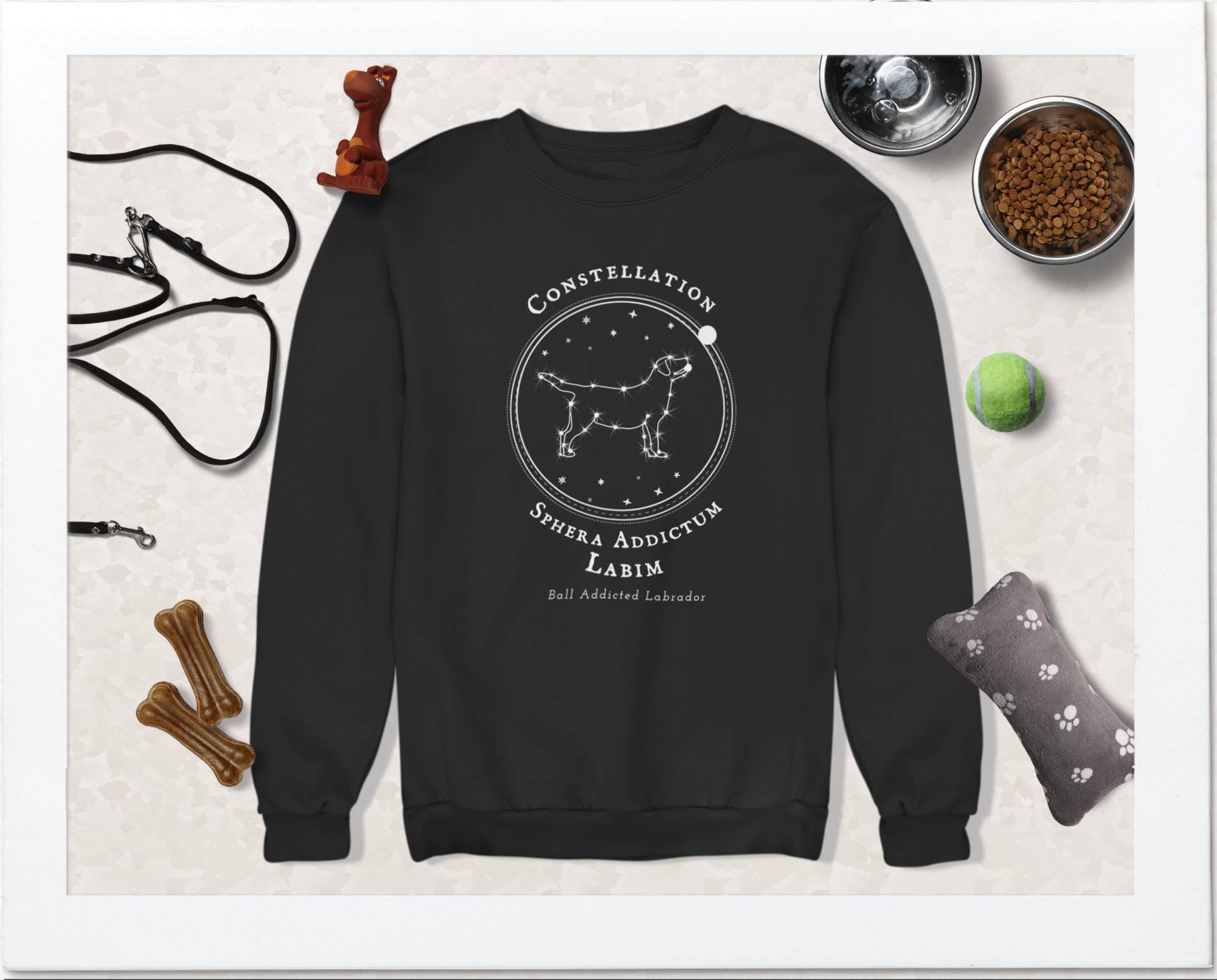 Labrador Retriever Sternbild Sweatshirt | Pullover Mama Geschenk Süßes Shirt Sportlicher Hund Merch von FourGoodDogsDesign