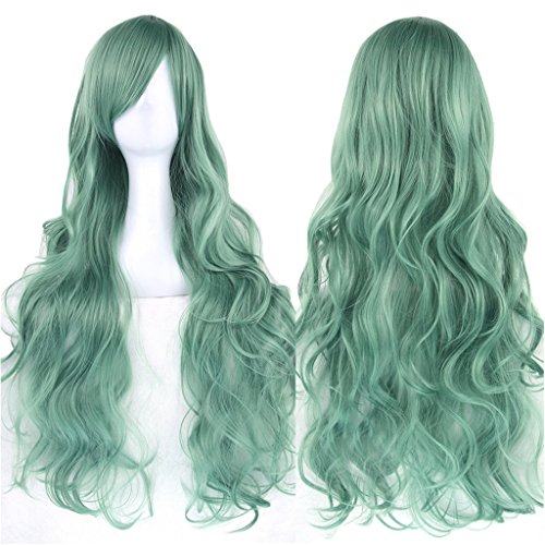 Fouriding 31" Women's Long Curly Wave Cosplay Party Wigs Hairpieces Hair Cap Lolita Style Anime Wig von Fouriding