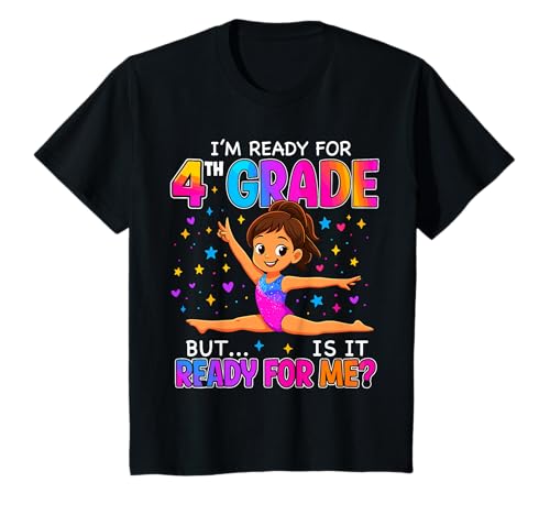 Bereit für 4. Klasse Gymnastin Back to School Gymnastik Mädchen T-Shirt Bereit für 4. Klasse Gymnastin Back to School Gymnastik Mädchen T-Shirt von Fourth Grade Back to School Gymnastic