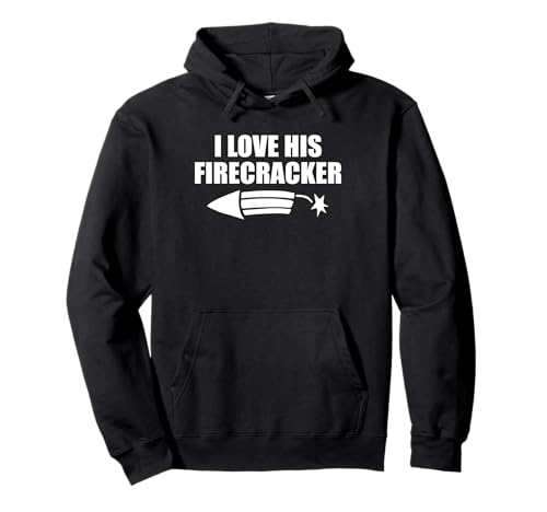 I Love His Firecracker Matching Couple Damen 4. Juli Pullover Hoodie I Love His Firecracker Matching Couple Damen 4. Juli Pullover Hoodie von Fourth Of July Novelty Apparel