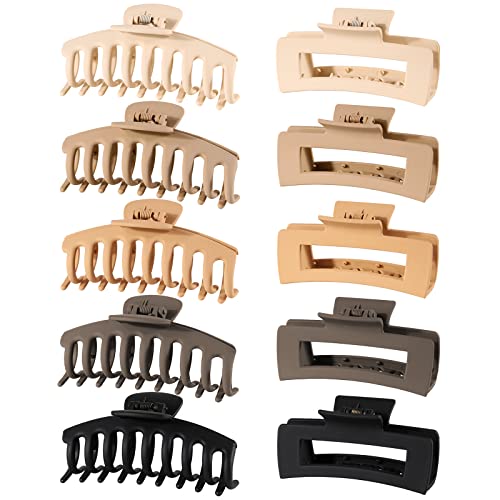 Fousenuk 10 Stück Haarklammer Groß Dickes Haar, 2 Stile Haarspangen Damen, Haarklammern Damen, Hair Clip, Große Haarklammer, Haar Klammern Set, Hair Clips for Women, Haarklammer Groß Matt Fousenuk 10 Stück Haarklammer Groß Dickes Haar, 2 Stile Haarspangen Damen, Haarklammern Damen, Hair Clip, Große Haarklammer, Haar Klammern Set, Hair Clips for Women, Haarklammer Groß Matt von Fousenuk